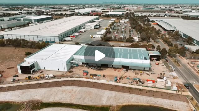 Aerial view of K&O Concrete Group's large-format Truganina project